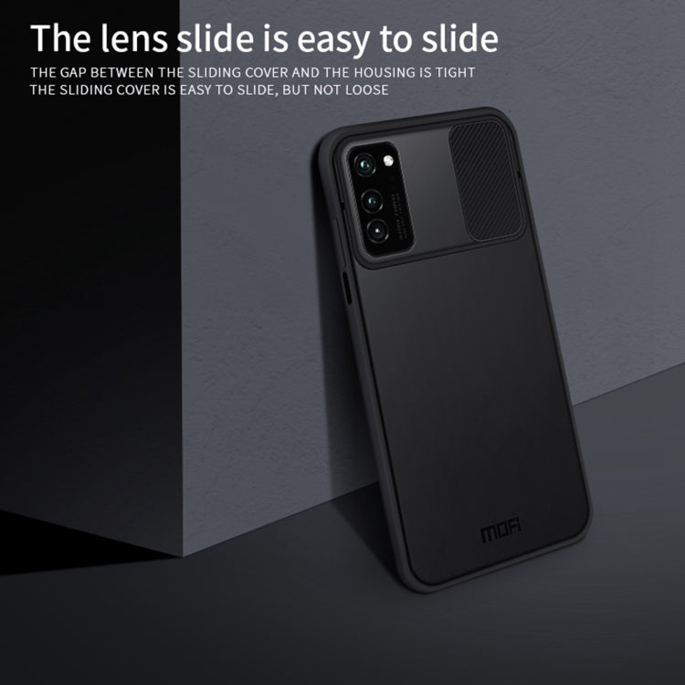 For Huawei HonorV30 MOFI Xing Dun Series PC + TPU Anti-peep Waterproof And Anti-drop All-inclusive Protective Shell, Translucent Frosted(Black) - Huawei Cases by MOFI | Online Shopping South Africa | PMC TechLife