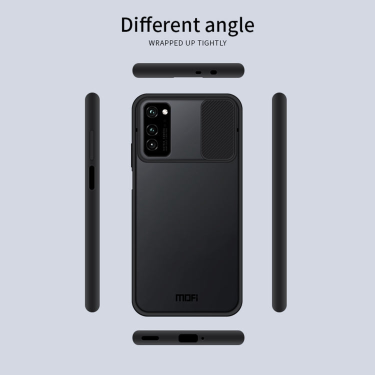 For Huawei HonorV30 MOFI Xing Dun Series PC + TPU Anti-peep Waterproof And Anti-drop All-inclusive Protective Shell, Translucent Frosted(Black) - Huawei Cases by MOFI | Online Shopping South Africa | PMC TechLife