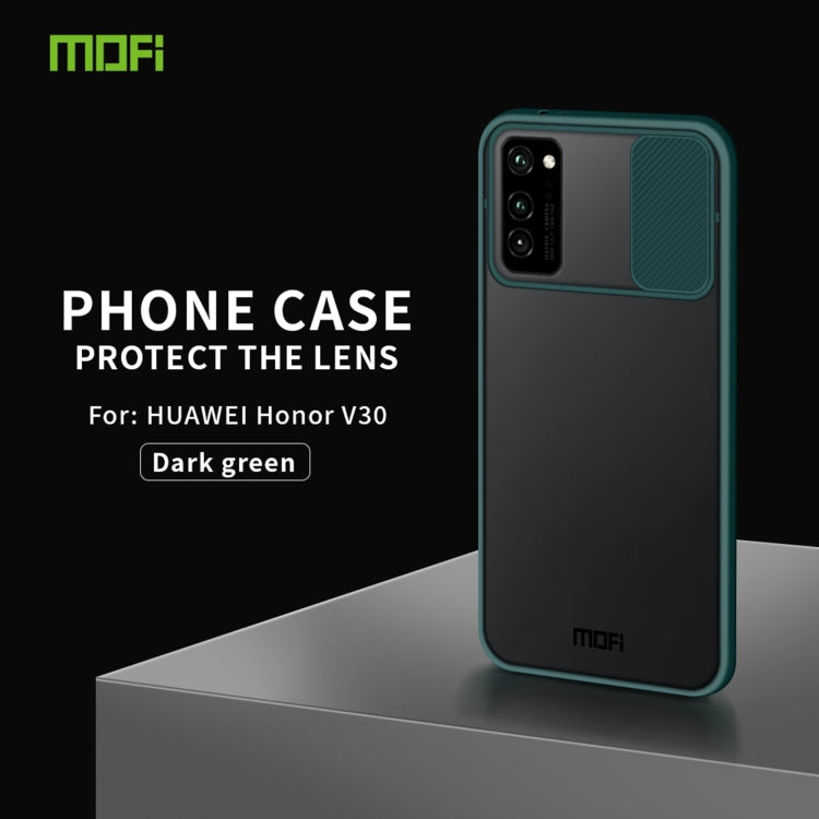 For Huawei HonorV30 MOFI Xing Dun Series PC + TPU Anti-peep Waterproof And Anti-drop All-inclusive Protective Shell, Translucent Frosted(Green) - Huawei Cases by MOFI | Online Shopping South Africa | PMC TechLife