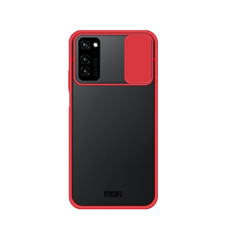 For Huawei HonorV30 MOFI Xing Dun Series PC + TPU Anti-peep Waterproof And Anti-drop All-inclusive Protective Shell, Translucent Frosted(Red) - Huawei Cases by MOFI | Online Shopping South Africa | PMC TechLife