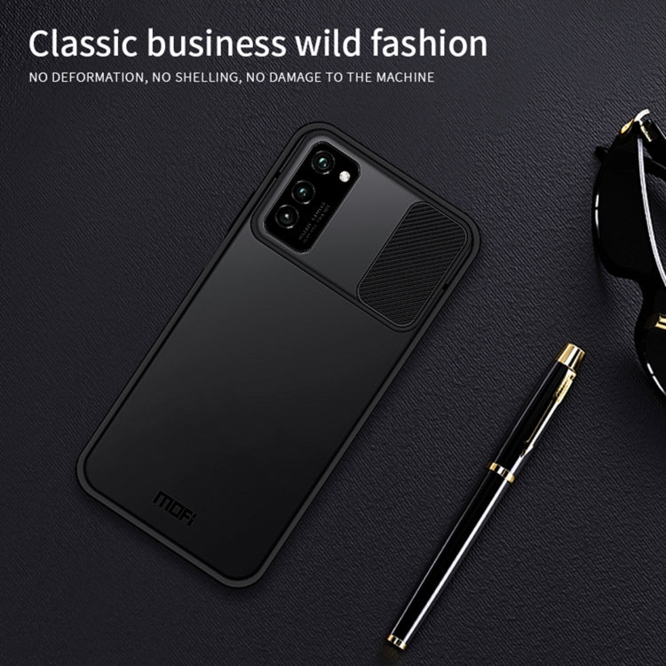 For Huawei HonorV30 MOFI Xing Dun Series PC + TPU Anti-peep Waterproof And Anti-drop All-inclusive Protective Shell, Translucent Frosted(Red) - Huawei Cases by MOFI | Online Shopping South Africa | PMC TechLife