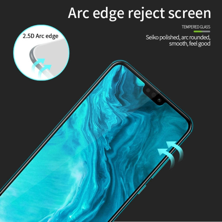 For Huawei Honor 9X Lite MOFI 9H 2.5D Full Screen Tempered Glass Film(Black) - Honor Tempered Glass by MOFI | Online Shopping South Africa | PMC TechLife | Buy Now Pay Later Mobicred