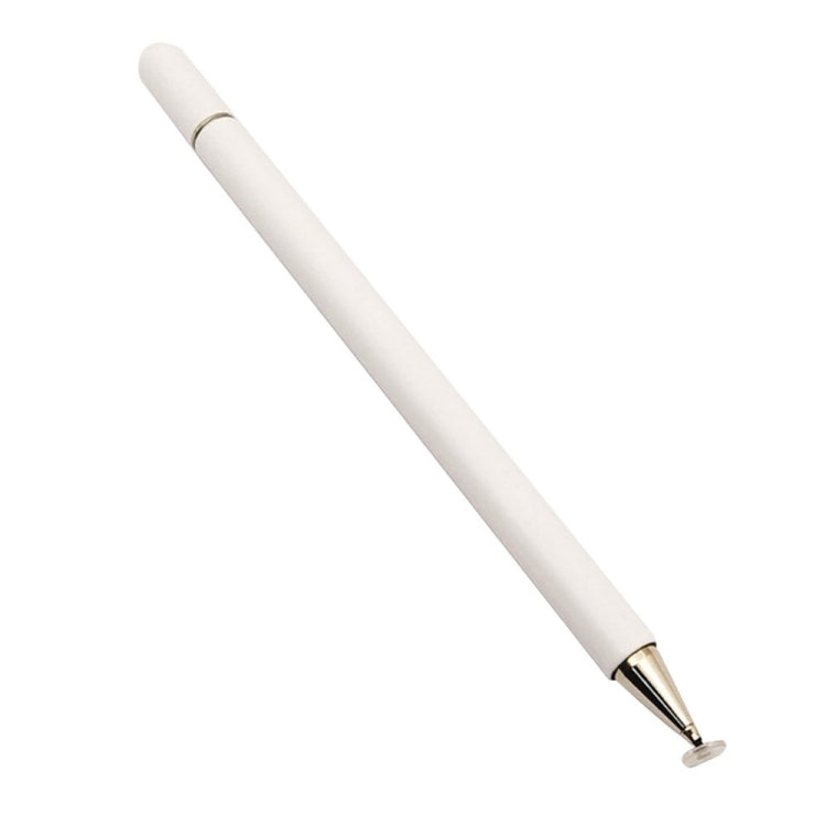 Imitation Porcelain 2 in 1 Mobile Phone Touch Screen Capacitive Pen for Apple / Huawei / Xiaomi / Samsung(White) - free shipping - PMC Jewellery - Order now!