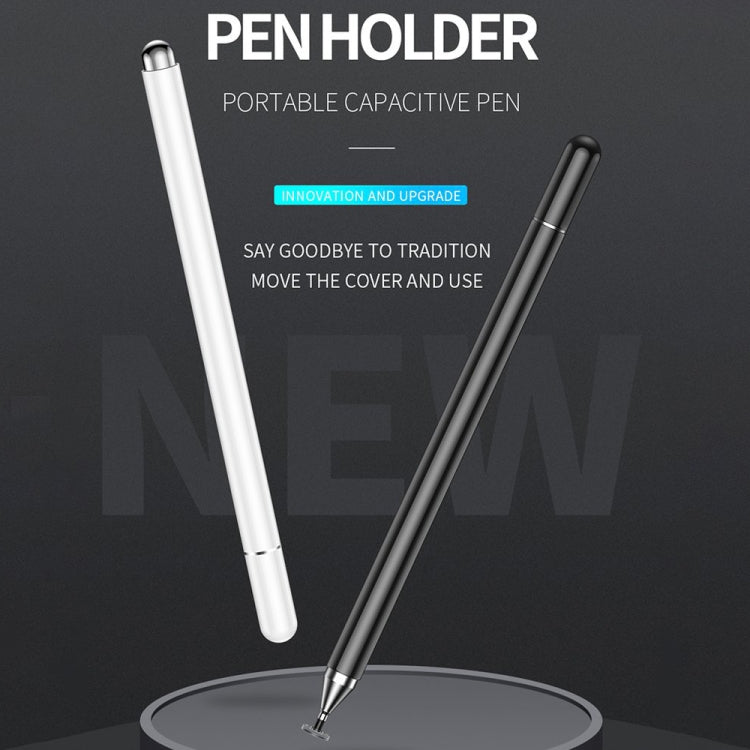 Imitation Porcelain 2 in 1 Mobile Phone Touch Screen Capacitive Pen for Apple / Huawei / Xiaomi / Samsung(White) - free shipping - PMC Jewellery - Order now!