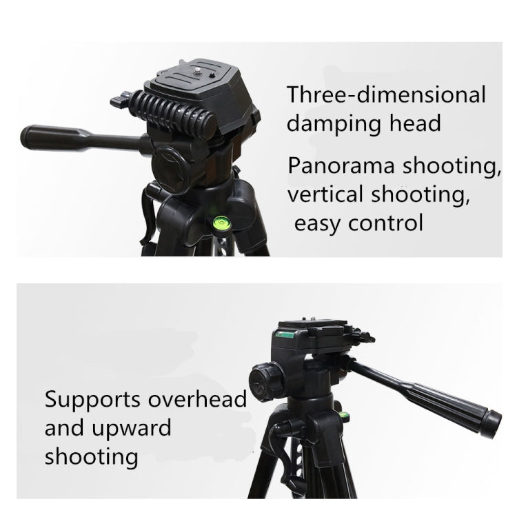 L-3600 Live Tripod with Three-Dimensional Damping Gimbal  Detachable Quick Release Plate  Height Adjustment 62-170cm for SLR Camera  Live Light  Projector ( Black) - Tripods by PMC TechLife | Online Shopping South Africa | PMC TechLife | Buy Now Pay Later Mobicred