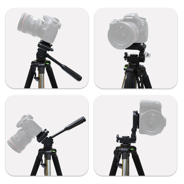 L-1200 Camera Tripod Live Broadcast Bracket For Mobile Phones, Cameras, Projectors 55-148CM Universal Adjustable Tripod (Silver) - Tripods by PMC TechLife | Online Shopping South Africa | PMC TechLife | Buy Now Pay Later Mobicred