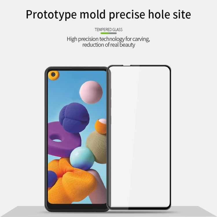 For Samsung Galaxy A21 / A21s MOFI 9H 3D Explosion-proof Curved Screen Tempered Glass Film(Black) - free shipping - PMC TechLife - Order now!
