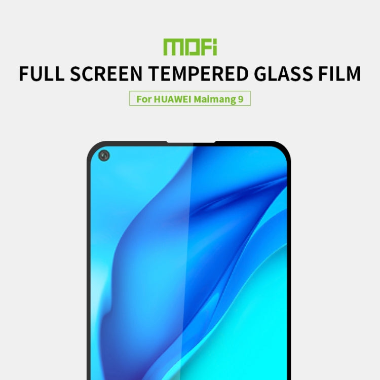 For Huawei Maimang9/Mate 40Lite MOFI 9H 2.5D Full Screen Tempered Glass Film(Black) - free shipping - PMC TechLife - Order now!