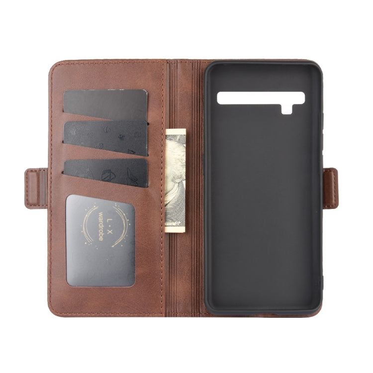 For TCL 10 Pro Dual-side Magnetic Buckle Horizontal Flip Leather Case with Holder & Card Slots & Wallet(Brown) - More Brand by PMC TechLife | Online Shopping South Africa | PMC TechLife