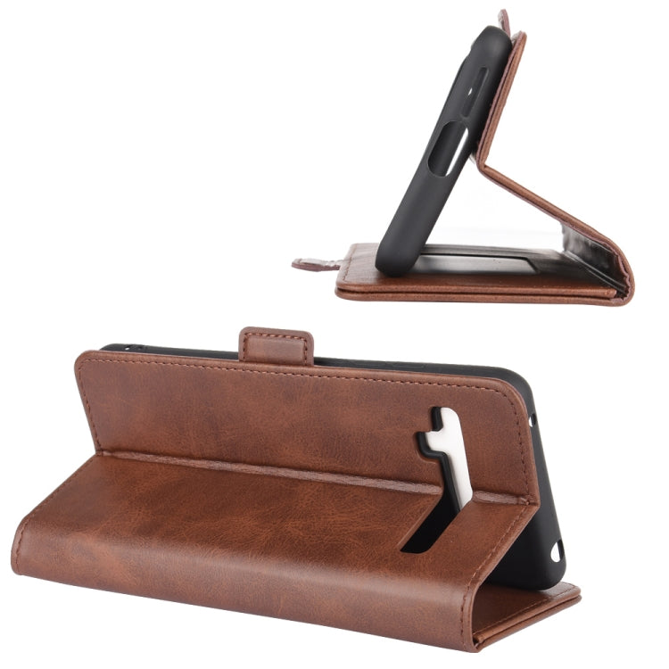 For TCL 10 Pro Dual-side Magnetic Buckle Horizontal Flip Leather Case with Holder & Card Slots & Wallet(Brown) - More Brand by PMC TechLife | Online Shopping South Africa | PMC TechLife