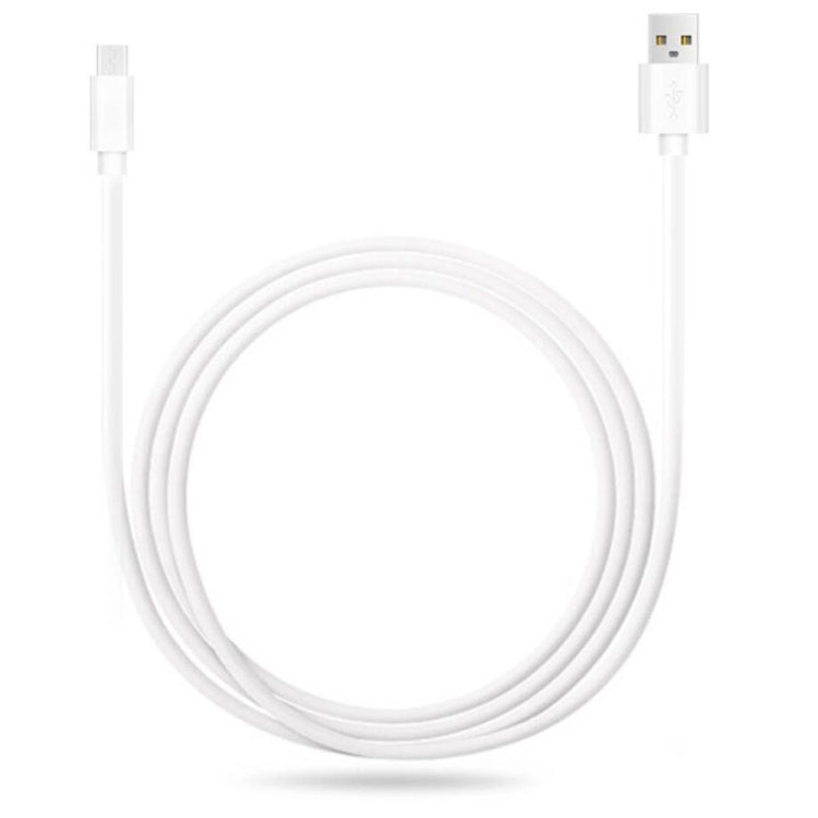 2.4A USB Male to Micro USB Male Interface Charge Cable, Length: 1m(White) - Micro USB Cable by PMC TechLife | Online Shopping South Africa | PMC TechLife | Buy Now Pay Later Mobicred