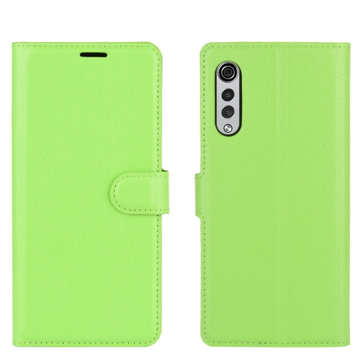 For LG Velvet Litchi Texture Horizontal Flip Protective Case with Holder & Card Slots & Wallet(Green) - LG by PMC TechLife | Online Shopping South Africa | PMC TechLife | Buy Now Pay Later Mobicred