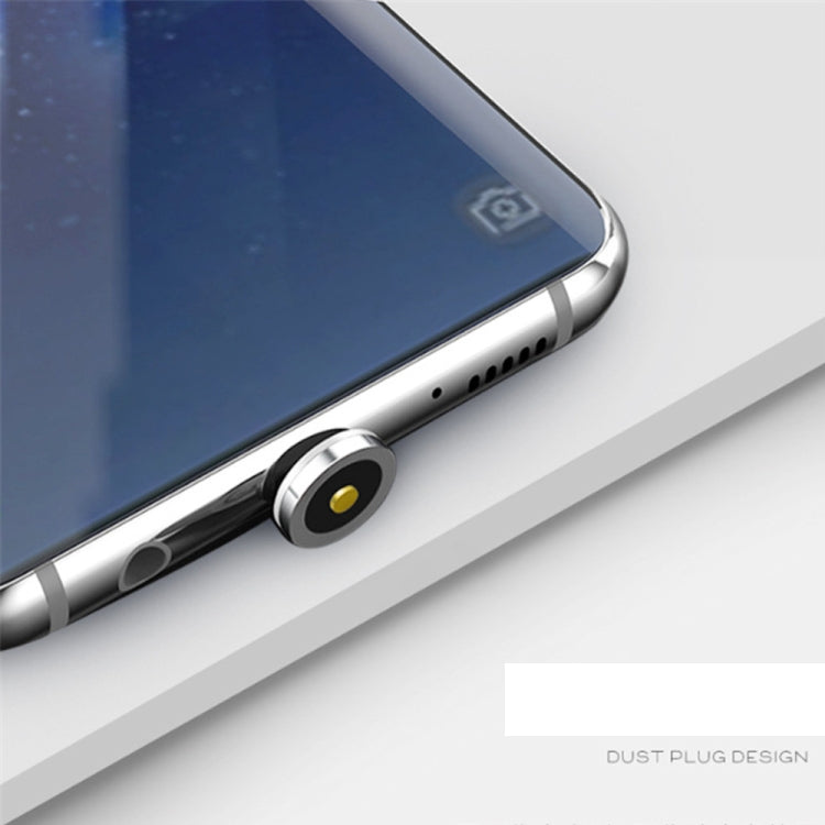 USB to 8 Pin Magnetic Suction Colorful Streamer Mobile Phone Charging  Cable, Length: 1m(Blue Light) - free shipping - PMC Jewellery - Order now!