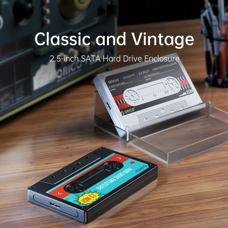 ORICO 2580U3 2.5 inch USB 3.0 SATA Hard Drive Enclosure Classic Mobile Hard Disk Box - HDD Enclosure by ORICO | Online Shopping South Africa | PMC TechLife | Buy Now Pay Later Mobicred