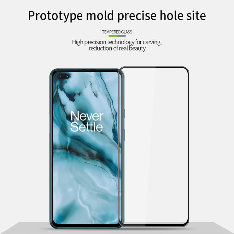 For OnePlus Nord MOFI 9H 3D Explosion-proof Curved Screen Tempered Glass Film(Black) - OnePlus Tempered Glass by MOFI | Online Shopping South Africa | PMC TechLife | Buy Now Pay Later Mobicred