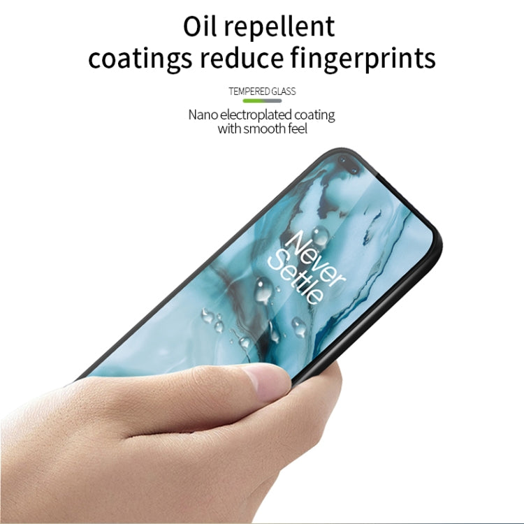 For OnePlus Nord MOFI 9H 3D Explosion-proof Curved Screen Tempered Glass Film(Black) - OnePlus Tempered Glass by MOFI | Online Shopping South Africa | PMC TechLife | Buy Now Pay Later Mobicred