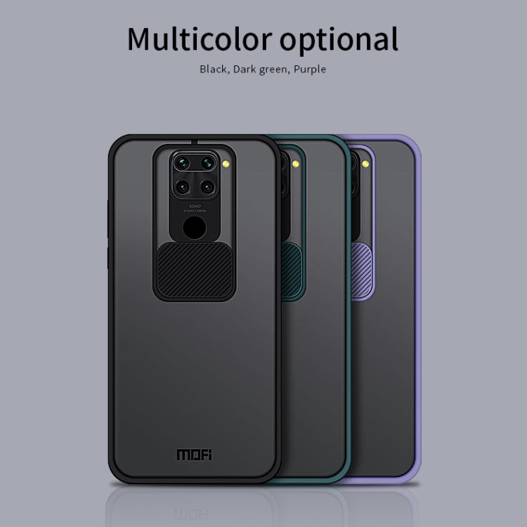 For Xiaomi Redmi Note 9 / 10X 4G MOFI Xing Dun Series Translucent Frosted PC + TPU Privacy Anti-glare Shockproof All-inclusive Protective Case(Green) - Xiaomi Cases by MOFI | Online Shopping South Africa | PMC TechLife | Buy Now Pay Later Mobicred