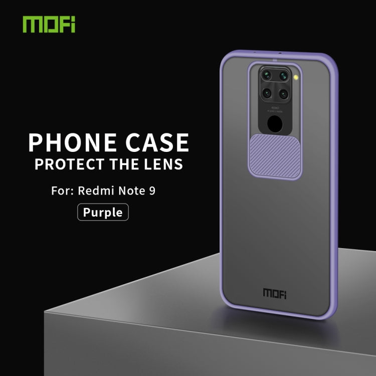 For Xiaomi Redmi Note 9 / 10X 4G MOFI Xing Dun Series Translucent Frosted PC + TPU Privacy Anti-glare Shockproof All-inclusive Protective Case(Purple) - Xiaomi Cases by MOFI | Online Shopping South Africa | PMC TechLife