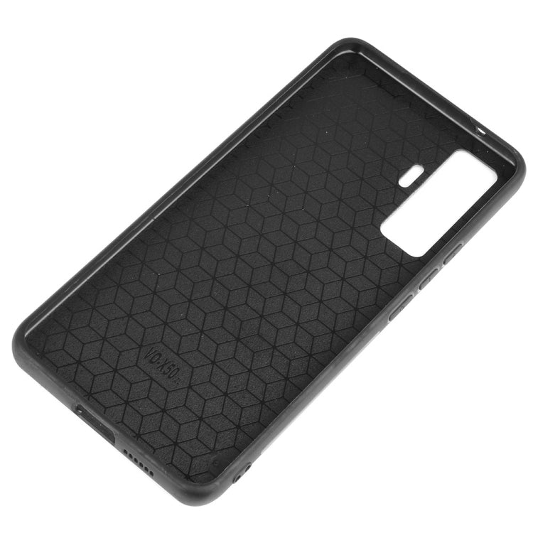 For Vivo X50 Shockproof Sewing Cow Pattern Skin PC + PU + TPU Case(Black) - vivo Cases by PMC TechLife | Online Shopping South Africa | PMC TechLife