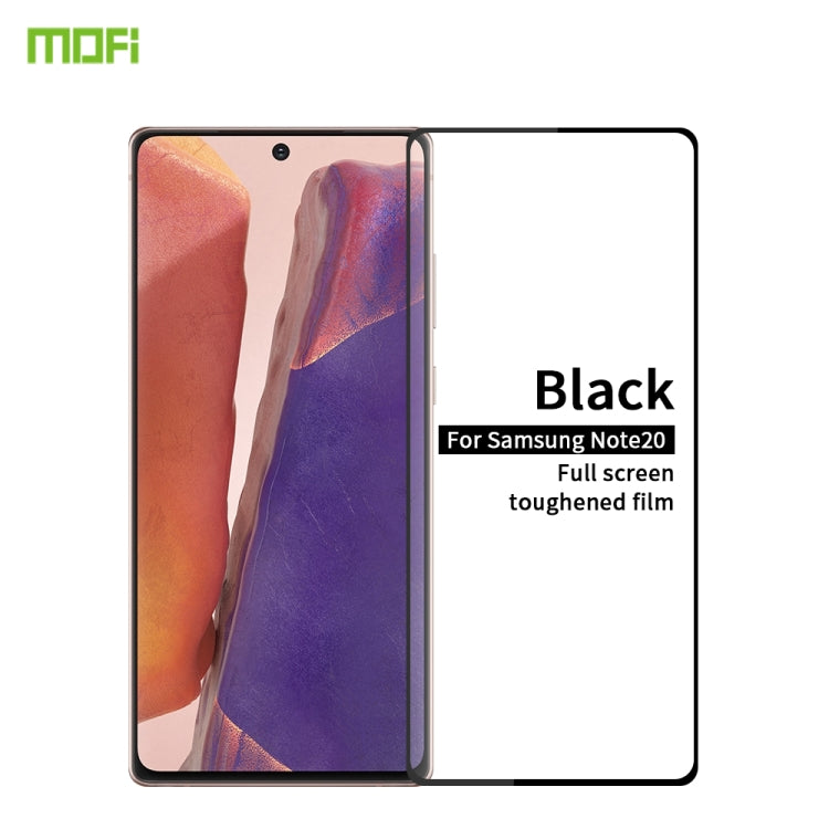 For Samsung Galaxy Note20 MOFI 9H 2.5D Full Screen Tempered Glass Film���Ultrasonic fingerprint unlock���(Black) - Galaxy Note20 Cases by MOFI | Online Shopping South Africa | PMC TechLife | Buy Now Pay Later Mobicred