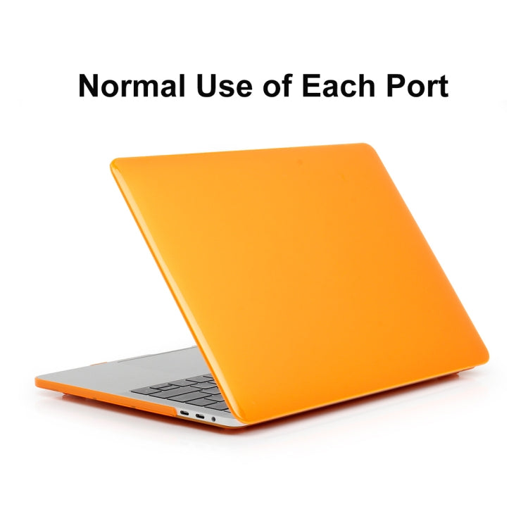 ENKAY Hat-Prince 3 in 1 For MacBook Pro 13 inch A2289 / A2251 (2020) Crystal Hard Shell Protective Case + Europe Version Ultra-thin TPU Keyboard Protector Cover + Anti-dust Plugs Set(Orange) - free shipping - PMC Jewellery - Order now!