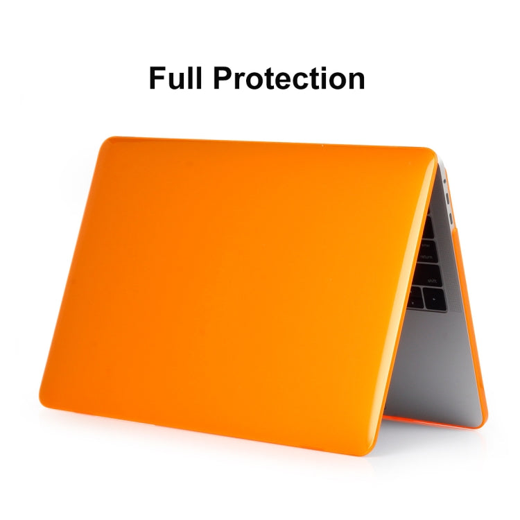 ENKAY Hat-Prince 3 in 1 For MacBook Pro 13 inch A2289 / A2251 (2020) Crystal Hard Shell Protective Case + Europe Version Ultra-thin TPU Keyboard Protector Cover + Anti-dust Plugs Set(Orange) - free shipping - PMC Jewellery - Order now!