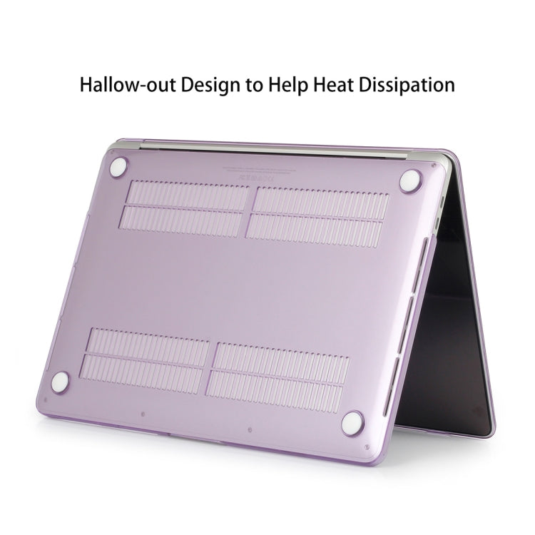 ENKAY Hat-Prince 3 in 1 For MacBook Pro 13 inch A2289 / A2251 (2020) Crystal Hard Shell Protective Case + Europe Version Ultra-thin TPU Keyboard Protector Cover + Anti-dust Plugs Set(Purple) - free shipping - PMC Jewellery - Order now!