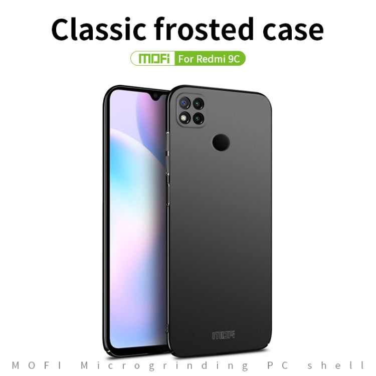 For Xiaomi Redmi 9C MOFI Frosted PC Ultra-thin Hard Case(Blue) - Xiaomi Cases by MOFI | Online Shopping South Africa | PMC TechLife | Buy Now Pay Later Mobicred