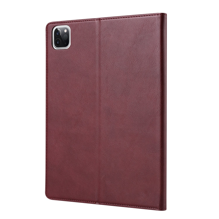 For iPad Air 11 2024 / Air 2022/2020 10.9 Knead Skin Texture Leather Tablet Case(Wine Red) - iPad Air (2022) / (2020) 10.9 Cases by PMC TechLife | Online Shopping South Africa | PMC TechLife | Buy Now Pay Later Mobicred