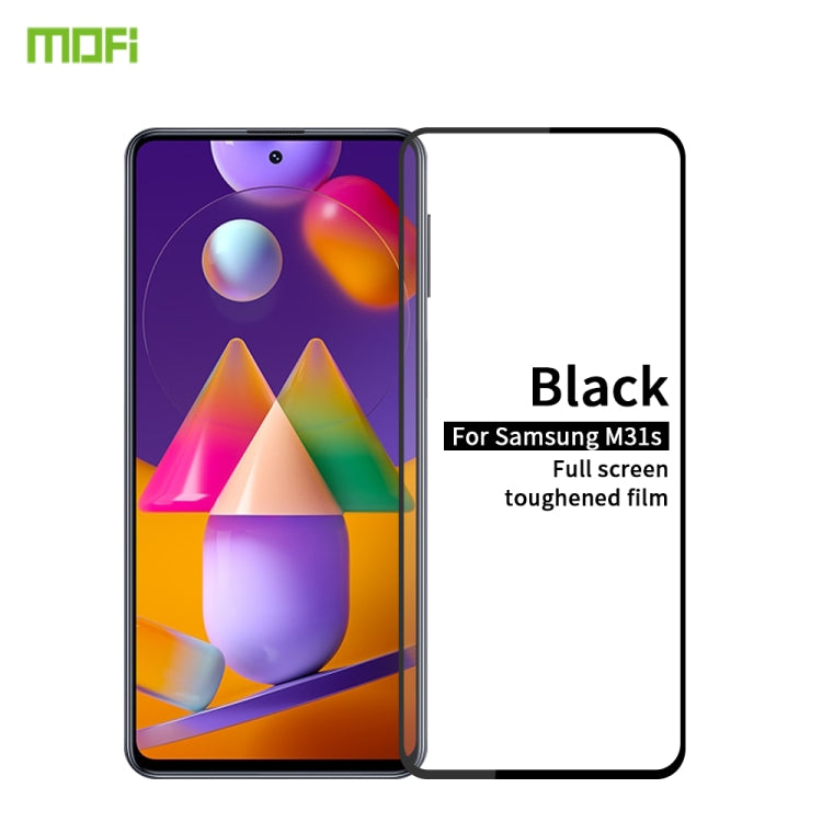 For Samsung Galaxy M31S MOFI 9H 2.5D Full Screen Tempered Glass Film(Black) - Galaxy Tempered Glass by MOFI | Online Shopping South Africa | PMC TechLife
