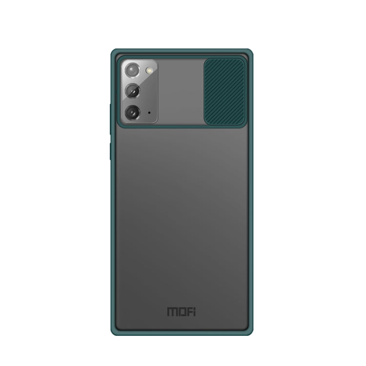 For Samsung Galaxy Note20 MOFI Xing Dun Series Translucent Frosted PC + TPU Privacy Anti-glare Shockproof All-inclusive Protective Case(Green) - Galaxy Note20 Ultra Cases by MOFI | Online Shopping South Africa | PMC TechLife | Buy Now Pay Later Mobicred