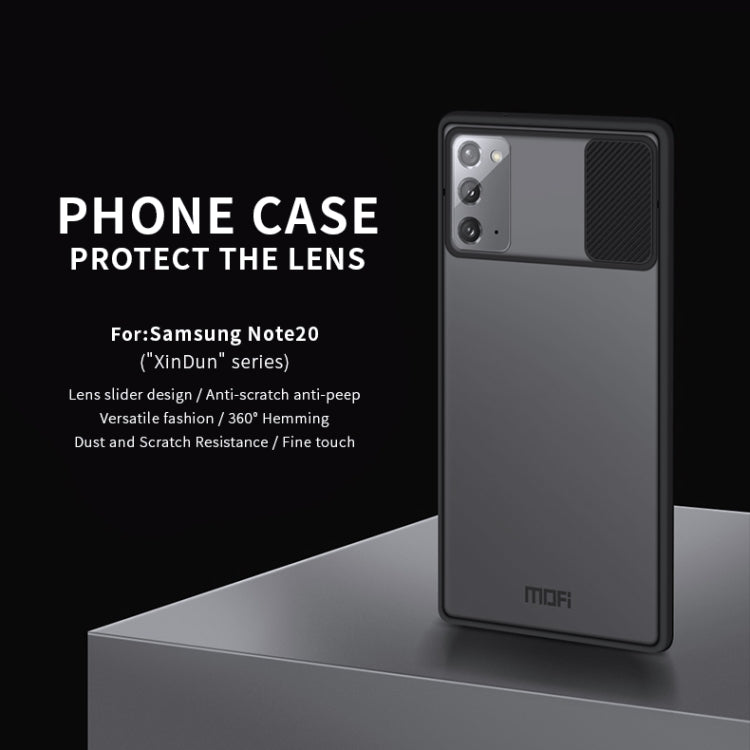 For Samsung Galaxy Note20 MOFI Xing Dun Series Translucent Frosted PC + TPU Privacy Anti-glare Shockproof All-inclusive Protective Case(Green) - Galaxy Note20 Ultra Cases by MOFI | Online Shopping South Africa | PMC TechLife | Buy Now Pay Later Mobicred