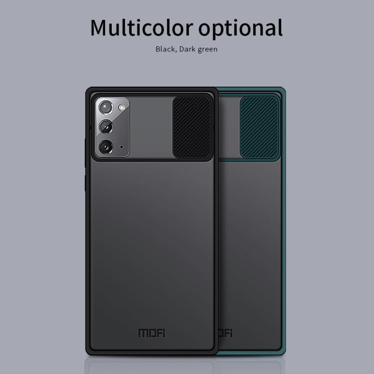 For Samsung Galaxy Note20 MOFI Xing Dun Series Translucent Frosted PC + TPU Privacy Anti-glare Shockproof All-inclusive Protective Case(Green) - Galaxy Note20 Ultra Cases by MOFI | Online Shopping South Africa | PMC TechLife | Buy Now Pay Later Mobicred