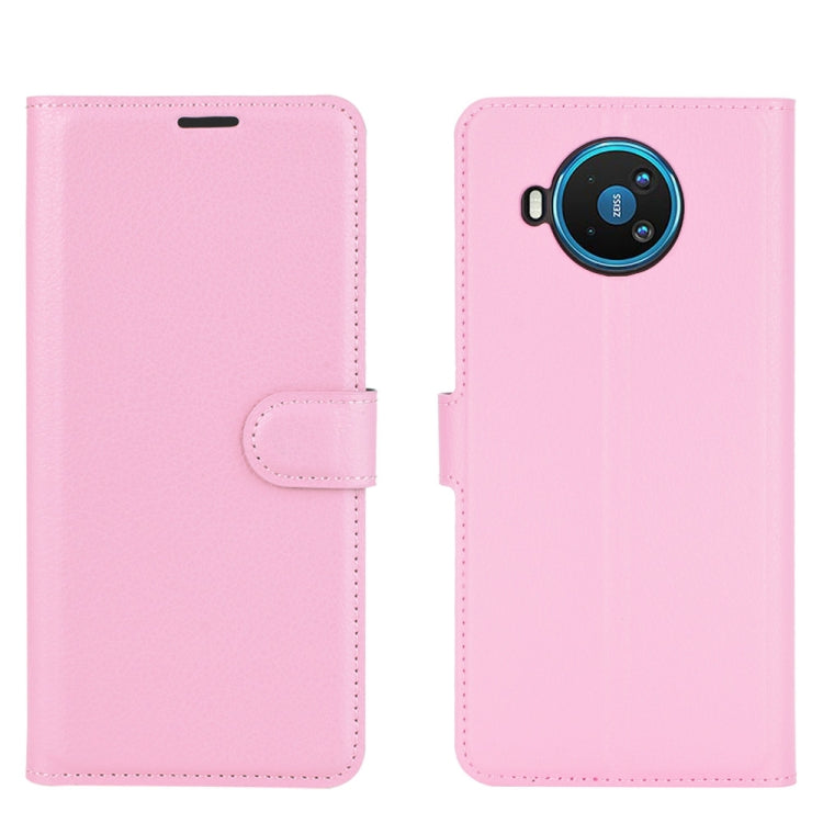 For Nokia 8.3 5G Litchi Texture Horizontal Flip Protective Case with Holder & Card Slots & Wallet(Pink) - Nokia Cases by PMC TechLife | Online Shopping South Africa | PMC TechLife | Buy Now Pay Later Mobicred