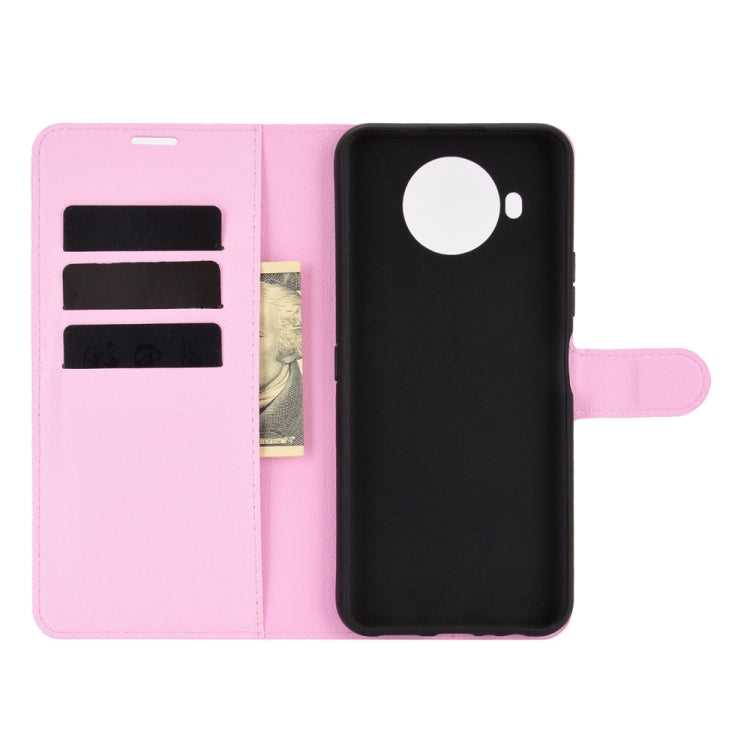 For Nokia 8.3 5G Litchi Texture Horizontal Flip Protective Case with Holder & Card Slots & Wallet(Pink) - Nokia Cases by PMC TechLife | Online Shopping South Africa | PMC TechLife | Buy Now Pay Later Mobicred