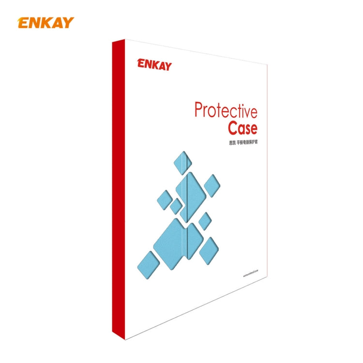 For iPad Air 11 2024 / Pro 11 2018 / Air 10.9 2022 ENKAY 3-folding Plastic Leather Smart Tablet Case(Light Blue) - iPad Air (2022) / (2020) 10.9 Cases by ENKAY | Online Shopping South Africa | PMC TechLife | Buy Now Pay Later Mobicred