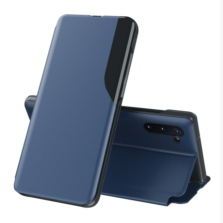 For Samsung Galaxy Note 10 Attraction Flip Holder Leather Phone Case(Blue) - Galaxy Phone Cases by PMC TechLife | Online Shopping South Africa | PMC TechLife | Buy Now Pay Later Mobicred