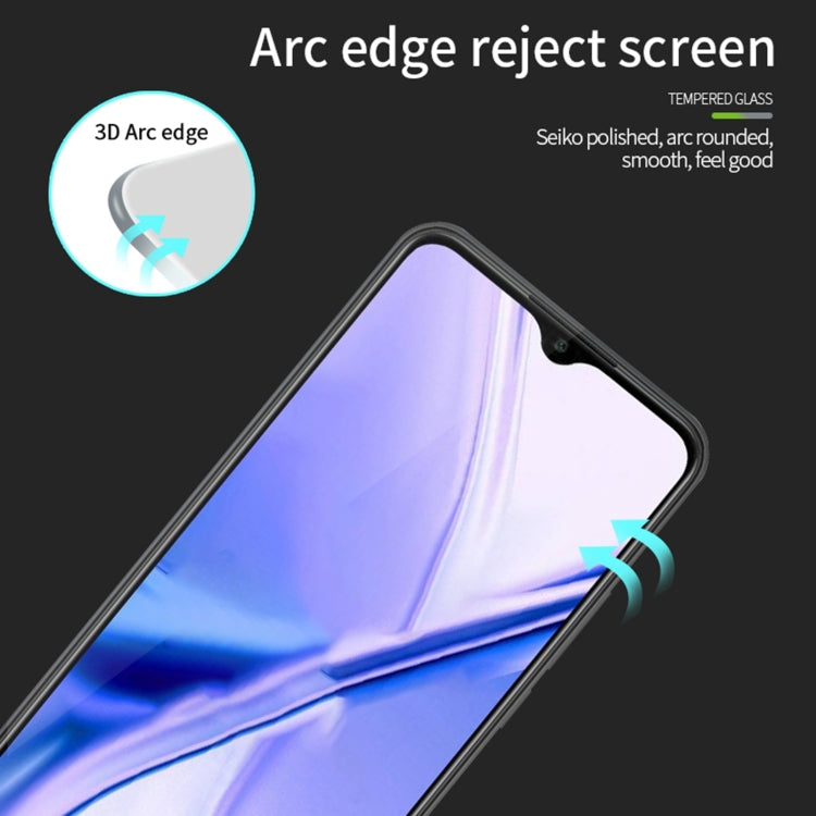 For Xiaomi Poco M2 MOFI 9H 3D Explosion-proof Curved Screen Tempered Glass Film(Black) -  by MOFI | Online Shopping South Africa | PMC TechLife