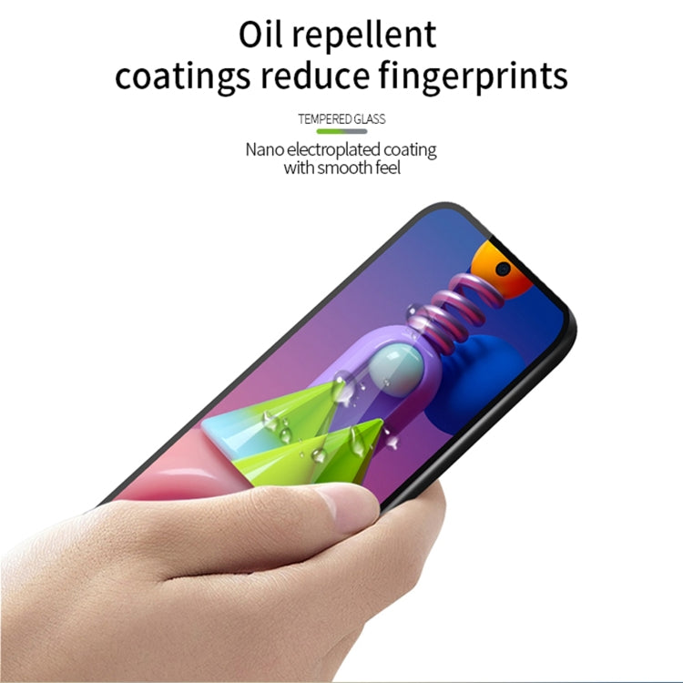For Samsung Galaxy M51 MOFI 9H 2.5D Full Screen Tempered Glass Film(Black) - Galaxy Tempered Glass by MOFI | Online Shopping South Africa | PMC TechLife | Buy Now Pay Later Mobicred