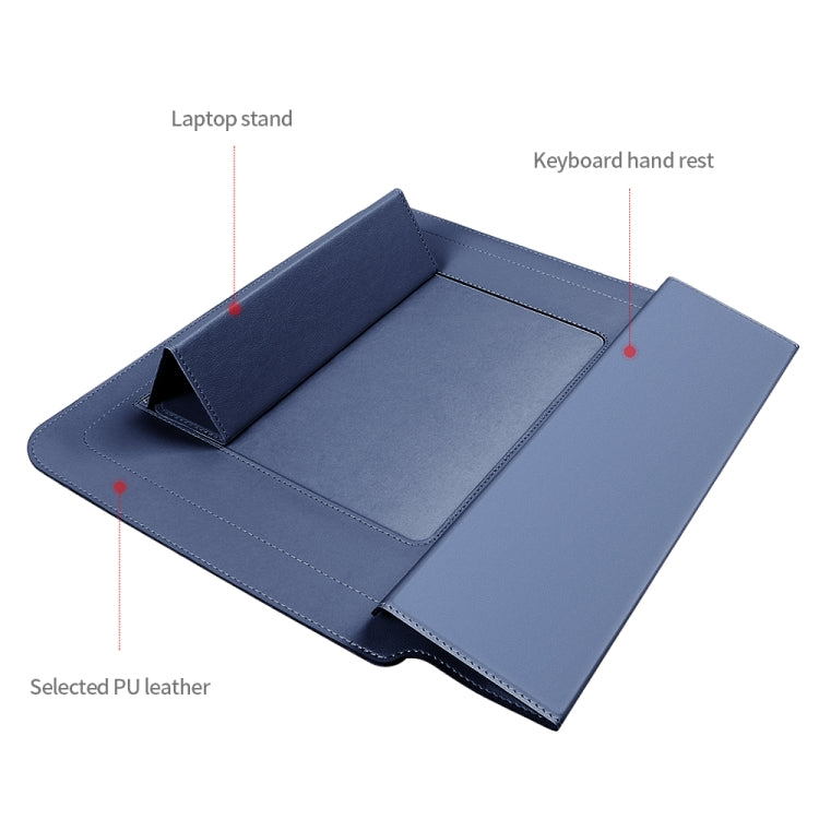 4 in 1 Universal Laptop Holder PU Waterproof Protection Wrist Laptop Bag, Size:11/12inch(Brown) - 12.1 inch by PMC Jewellery | Online Shopping South Africa | PMC Jewellery | Buy Now Pay Later Mobicred