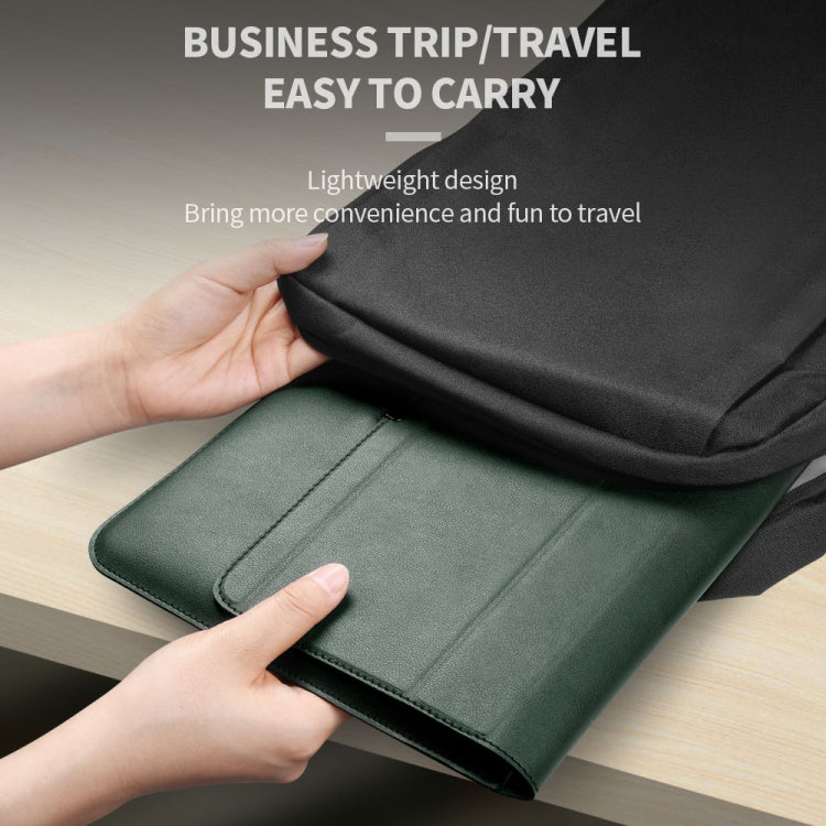 4 in 1 Universal Laptop Holder PU Waterproof Protection Wrist Laptop Bag, Size:11/12inch(Green) - 12.1 inch by PMC Jewellery | Online Shopping South Africa | PMC Jewellery | Buy Now Pay Later Mobicred