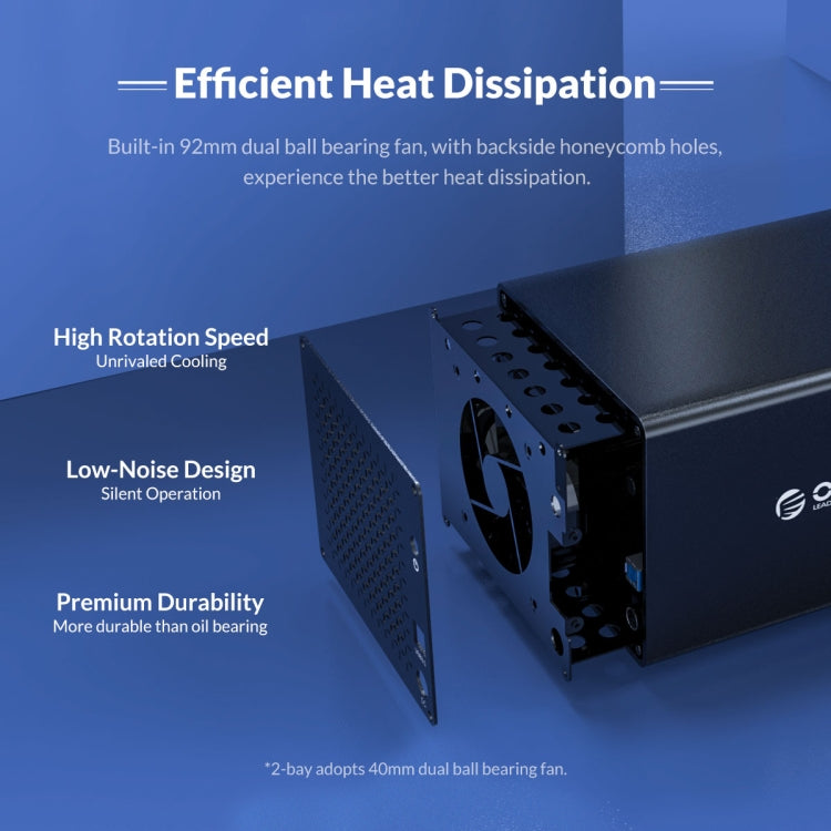 ORICO NS200U3 3.5 inch 2 Bay USB3.0 Hard Drive Enclosure - free shipping - PMC Jewellery - Order now!