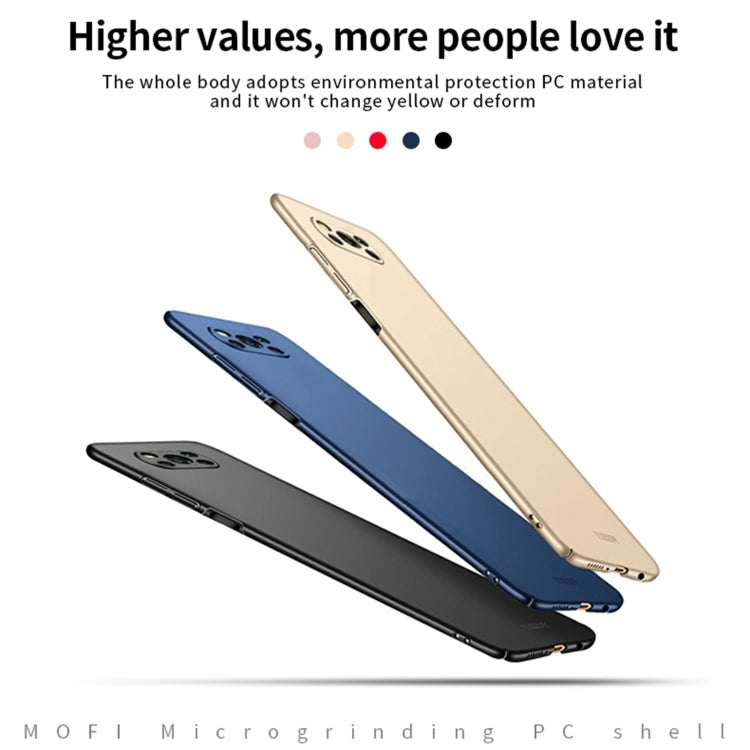 For Xiaomi POCO X3/X3 NFC MOFI Frosted PC Ultra-thin Hard Case(Black) - Xiaomi Cases by MOFI | Online Shopping South Africa | PMC TechLife | Buy Now Pay Later Mobicred