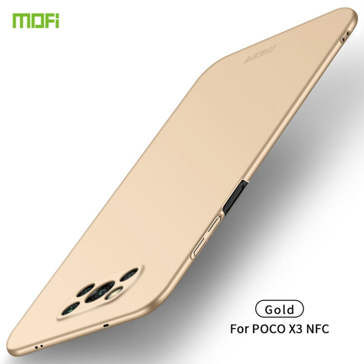 For Xiaomi POCO X3/X3 NFC MOFI Frosted PC Ultra-thin Hard Case(Gold) - free shipping - PMC TechLife - Order now!