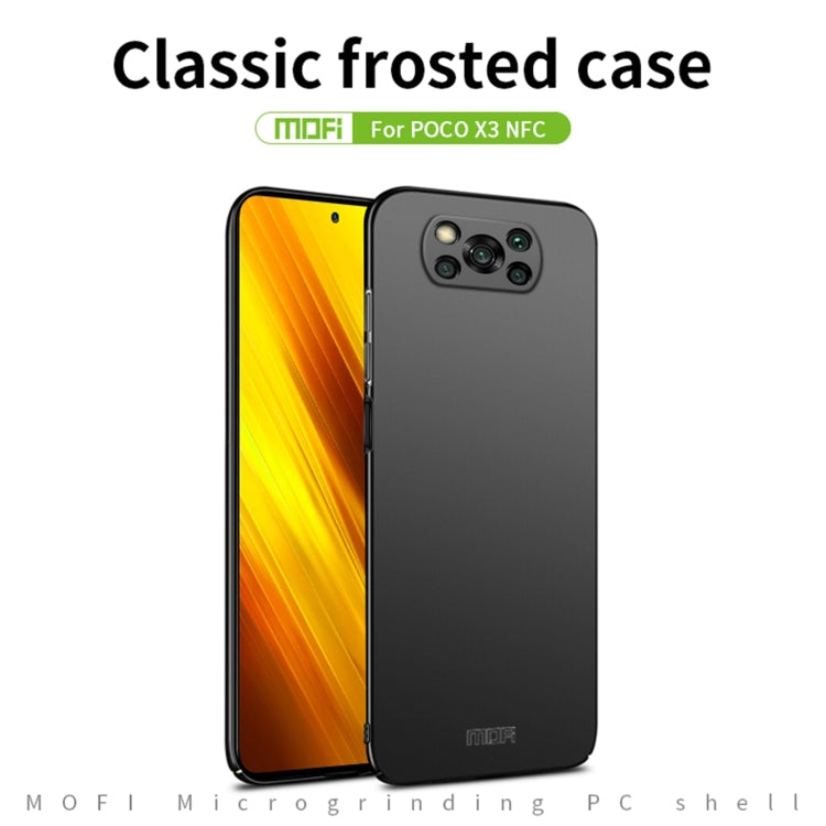 For Xiaomi POCO X3/X3 NFC MOFI Frosted PC Ultra-thin Hard Case(Gold) - free shipping - PMC TechLife - Order now!
