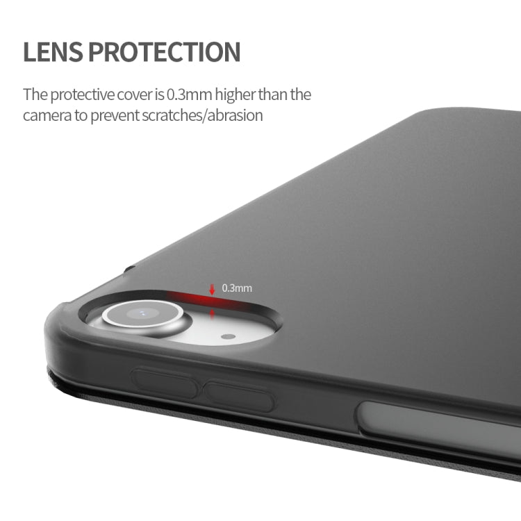 For iPad Air 11 2024 / Air 2022 10.9 Three-folding Surface Leather Matte TPU Bottom Smart Tablet Case(Rose gold) - iPad Air (2022) / (2020) 10.9 Cases by PMC TechLife | Online Shopping South Africa | PMC TechLife | Buy Now Pay Later Mobicred