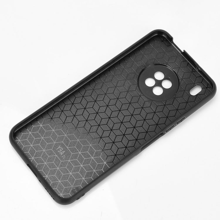 For Huawei Y9a Shockproof Sewing Cow Pattern Skin PC + PU + TPU Case(Orange) - Huawei Cases by PMC TechLife | Online Shopping South Africa | PMC TechLife