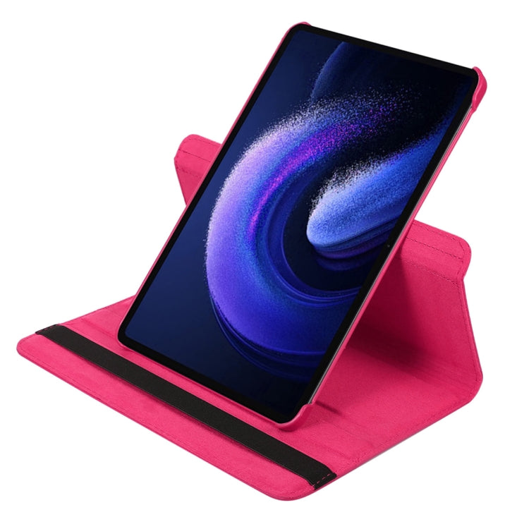 For Xiaomi Pad 6 / Pad 6 Pro ENKAY 360 Degree Rotation Stand Litchi Leather Smart Tablet Case(Rose) - free shipping - PMc TechLife - Order now!