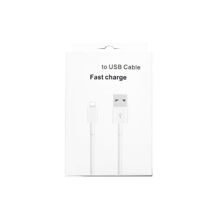 XJ-018 3A USB Male to 8 Pin Male Fast Charging Data Cable, Length: 2m - Normal Style Cable by PMC Jewellery | Online Shopping South Africa | PMC Jewellery | Buy Now Pay Later Mobicred