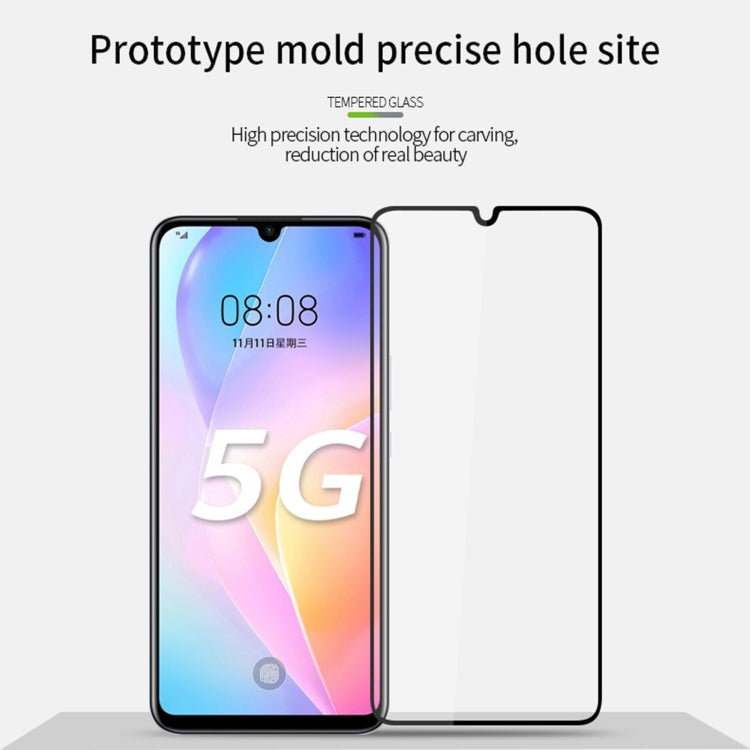 For Huawei Nova 8 SE MOFI 9H 2.5D Full Screen Tempered Glass Film(Black) - Huawei Tempered Glass by MOFI | Online Shopping South Africa | PMC TechLife | Buy Now Pay Later Mobicred